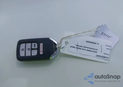 2019 Honda Civic Sport from USA, damaged, VIN 2HGFC2F82KH576151